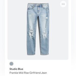 Studio Blue Women's Light Blue Girlfriend Jeans